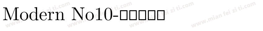 Modern No10字体转换